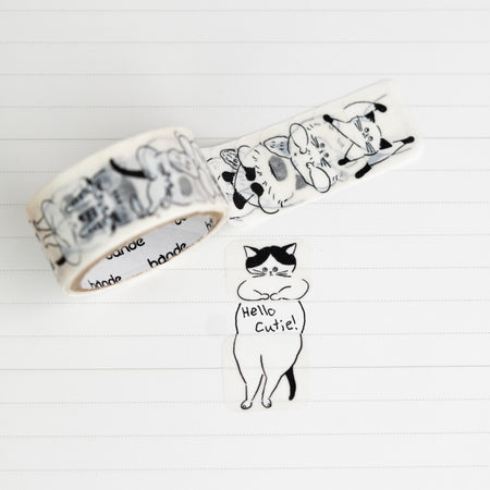 Bande Washi Tape Roll Cat Example