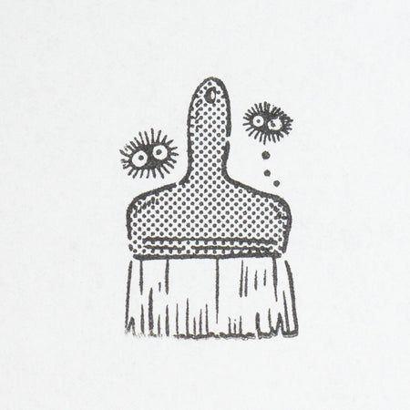Beverly Studio Ghibli Rubber Wooden Stamp - Soot Spirits & Brush Graphic