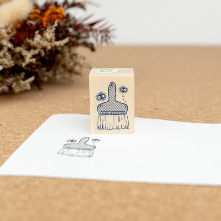 Beverly Studio Ghibli Rubber Wooden Stamp - Soot Spirits & Brush Pose