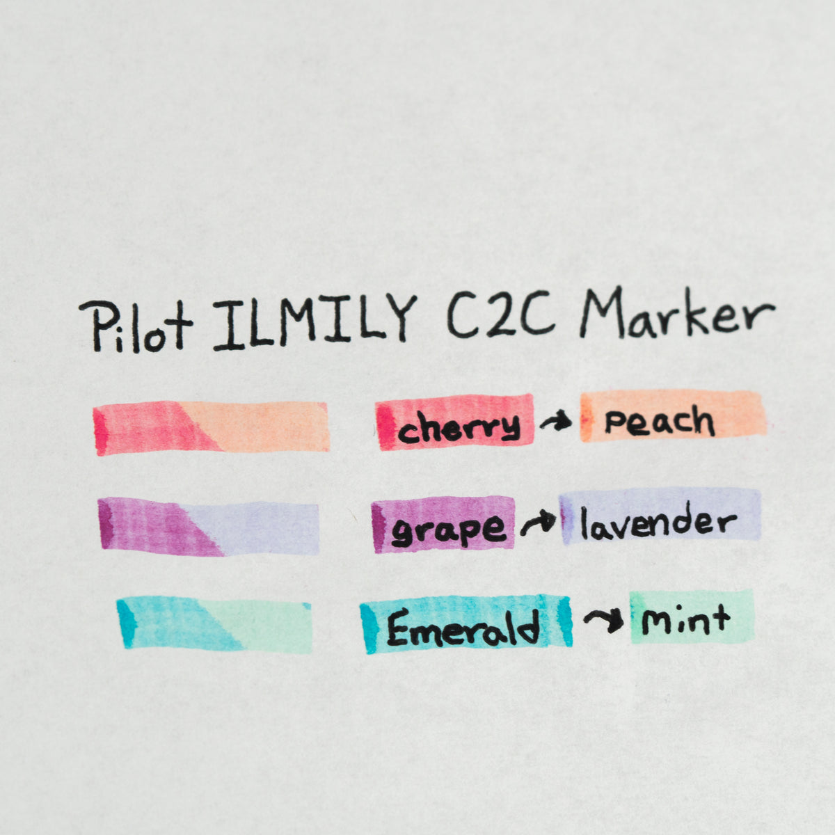 ILMILY Two Color Marker Swatch