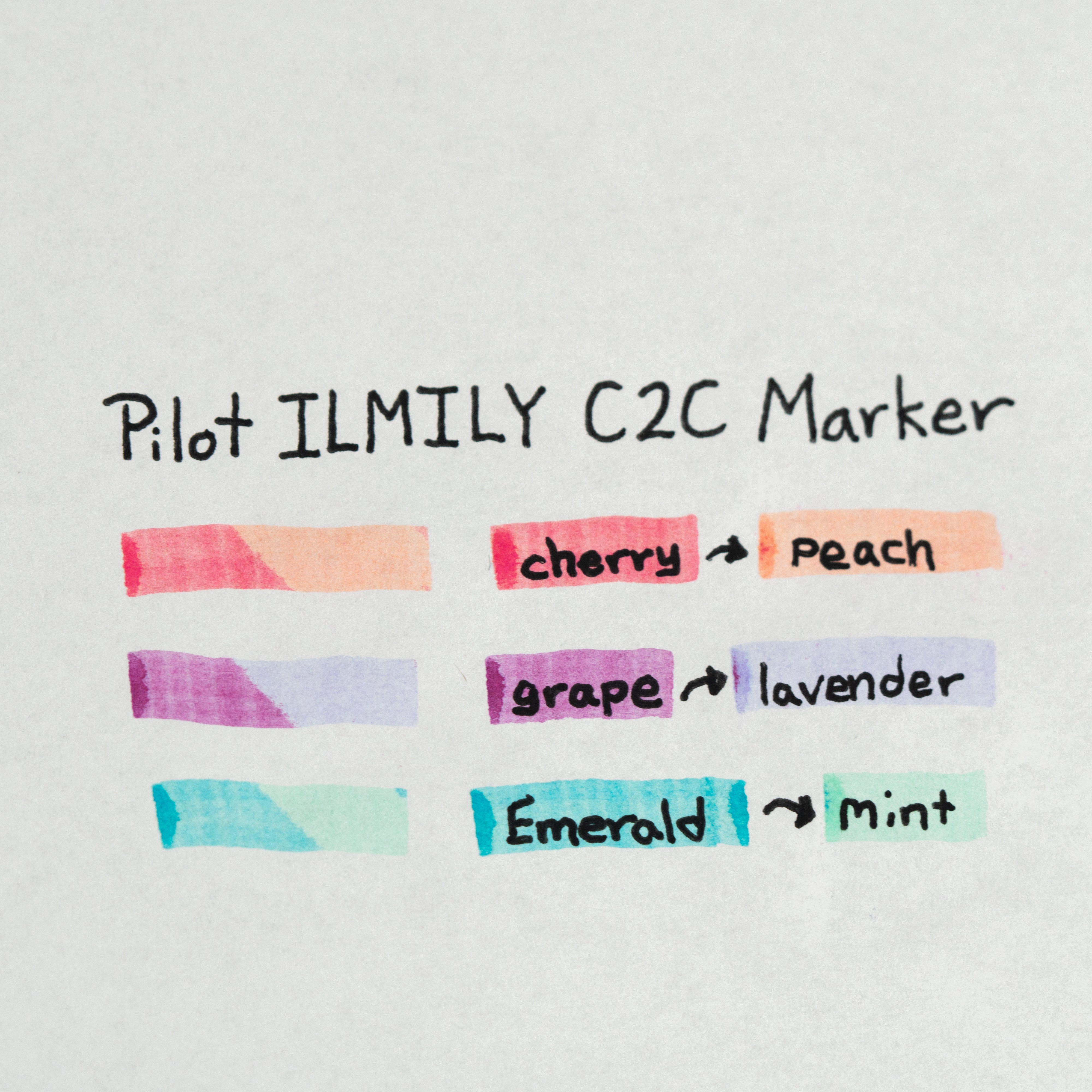 ILMILY Two Color Marker Swatch