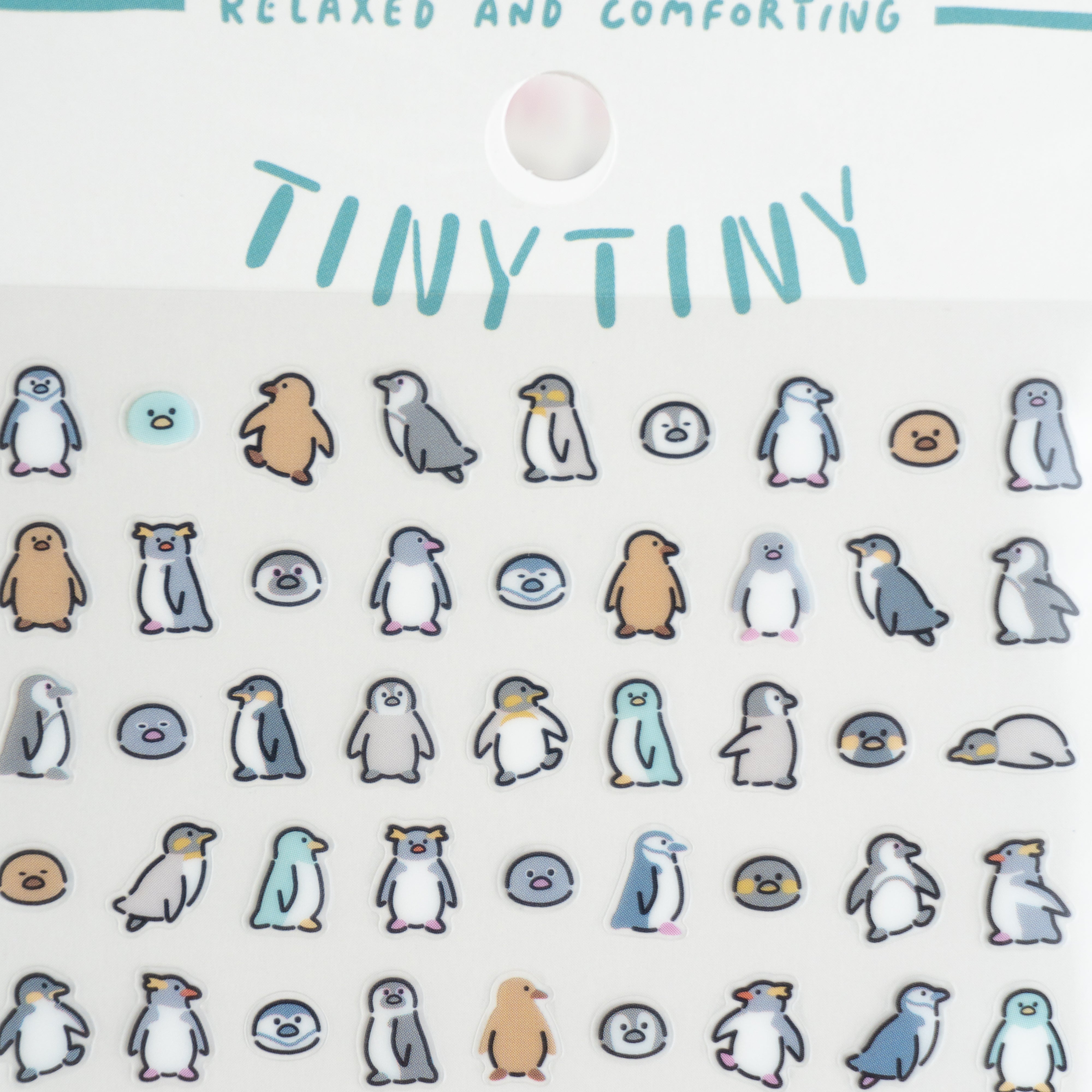 Mind Wave Tiny Tiny Clear Sticker Sheet - Penguins