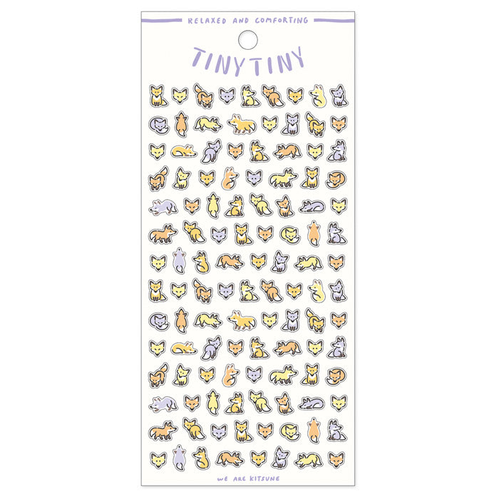 Mind Wave Tiny Tiny Clear Sticker Sheets - Volume 2. Foxes
