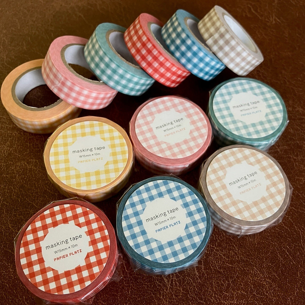 Papier Platz Gingham Washi Tape (15mm) Example 3