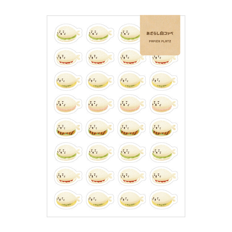 Papier Platz x AOYOSHI Animal & Food Planner Stickers Vol.3 Seal Sandwich