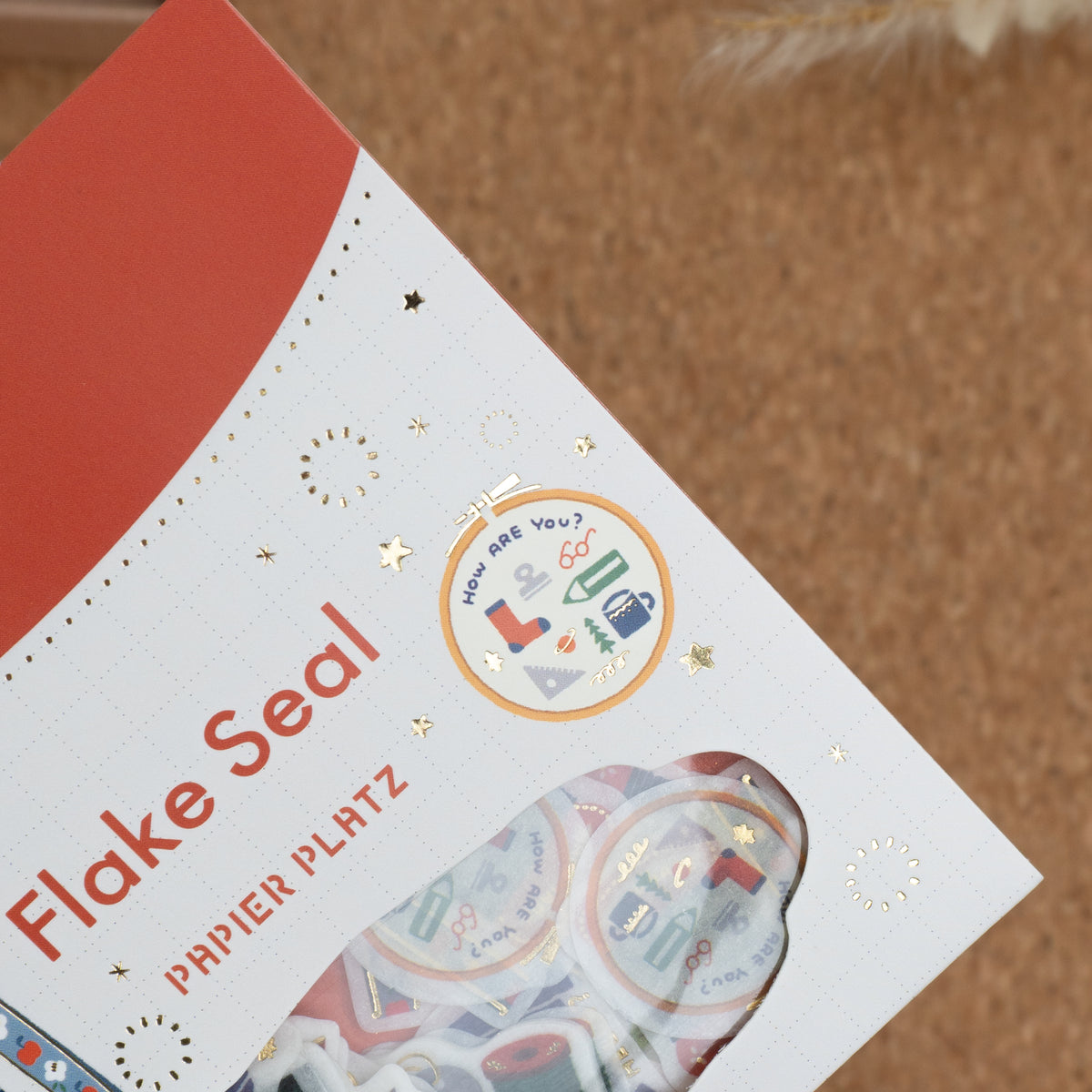 Papier Platz x Eric Small Things Washi Flake Stickers - Sewing Package Close Up