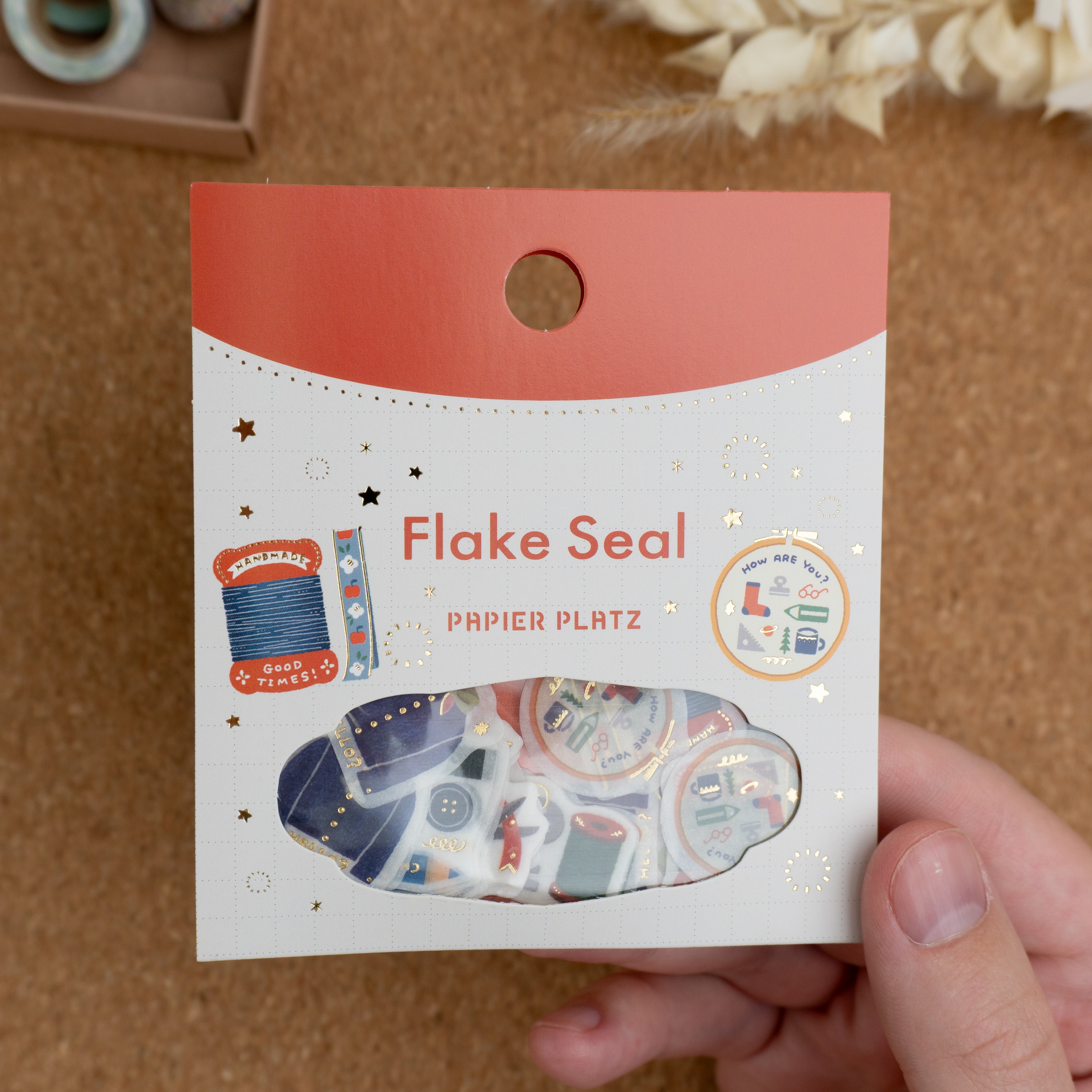 Papier Platz x Eric Small Things Washi Flake Stickers - Sewing Packaged