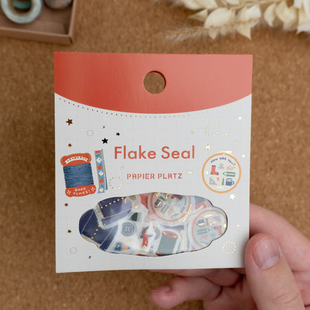 Papier Platz x Eric Small Things Washi Flake Stickers - Sewing Packaged