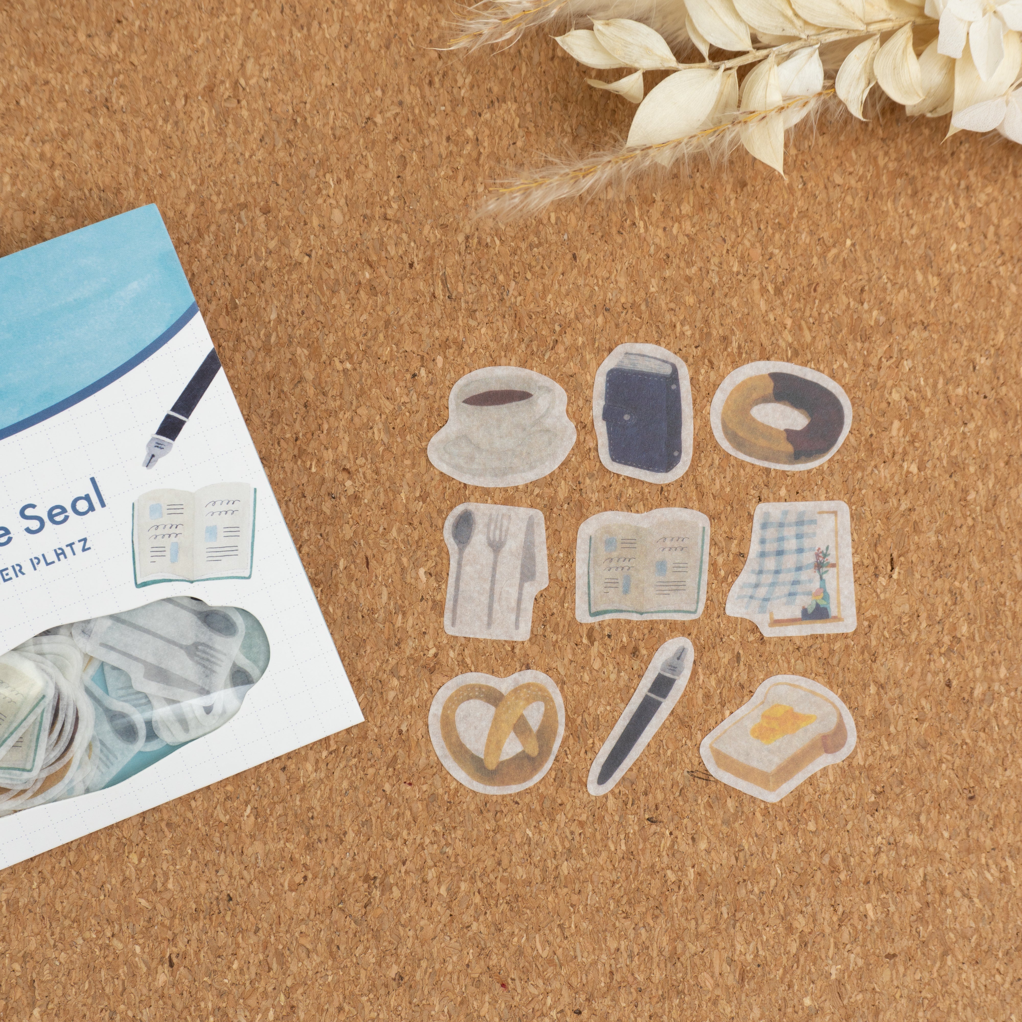 Papier Platz x asanel Washi Flake Stickers - Daily Life Laid Out
