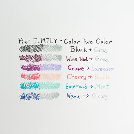Pilot ILMILY Color Two Color Gel Pens (0.4mm) Swatch 5
