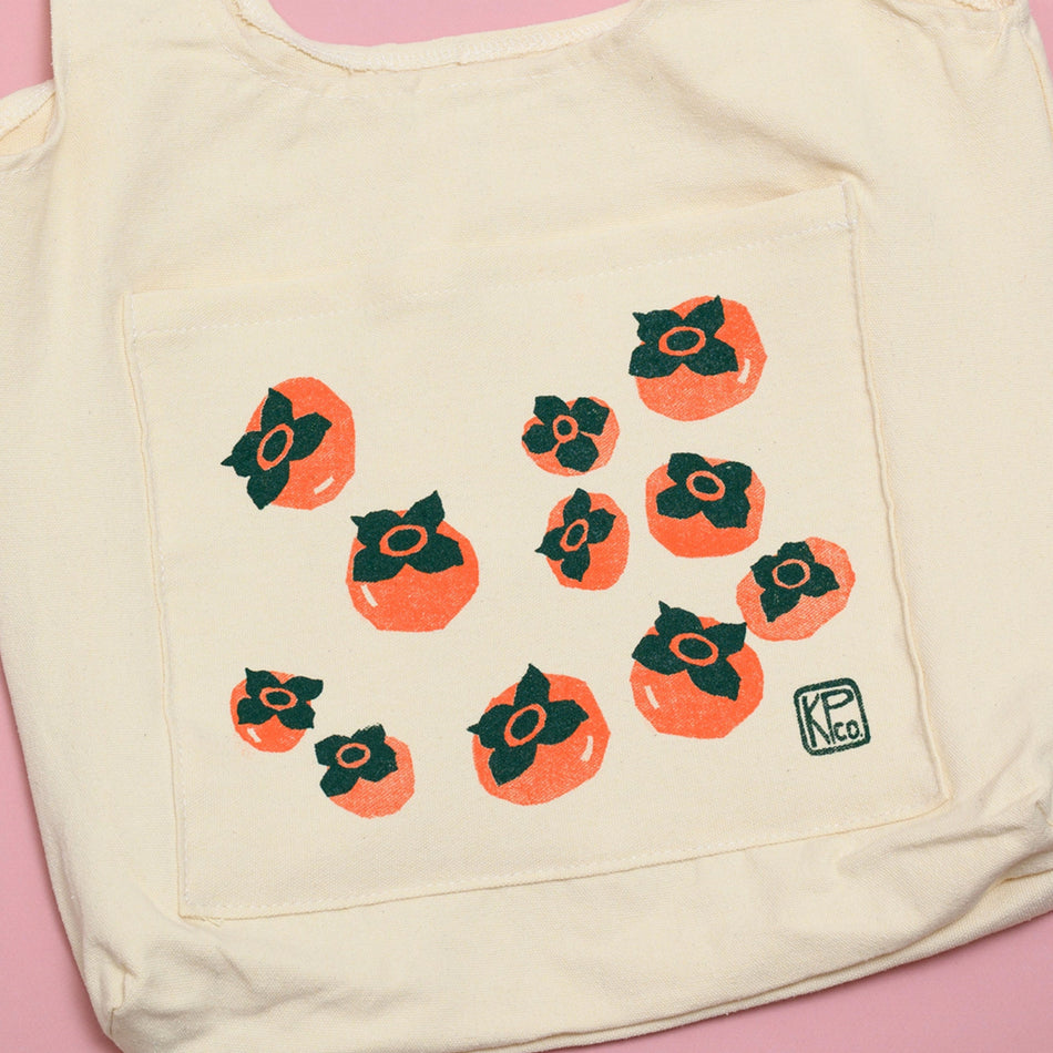 Kayan Pepper Co. - Persimmon Screen Printed Tote Bag V2