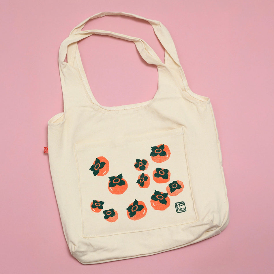 Kayan Pepper Co. - Persimmon Screen Printed Tote Bag V2
