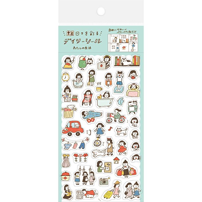 Furukawashiko Watashi-biyori Clear Sticker Sheet - My Life