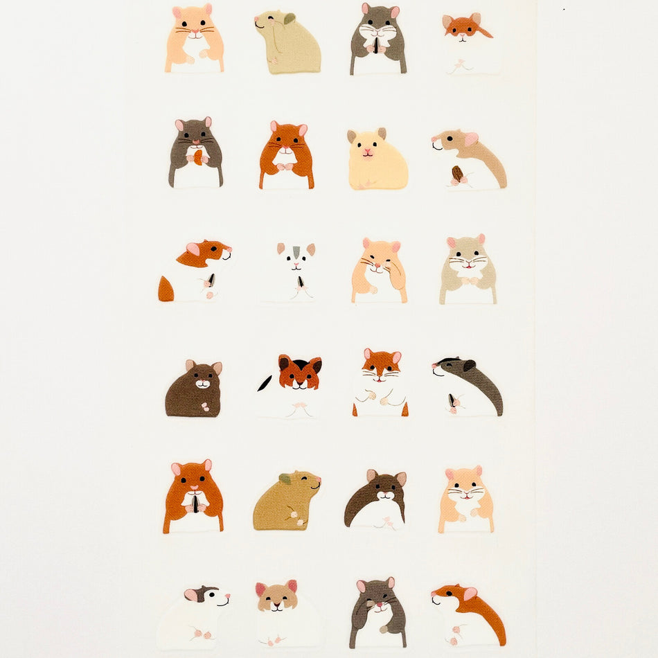 Greeting Life Inc. Animal Diecut Sticker Sheet - Hamsters