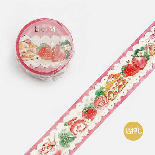BGM Washi Tape - Lace Strawberry Sweets (20mm)