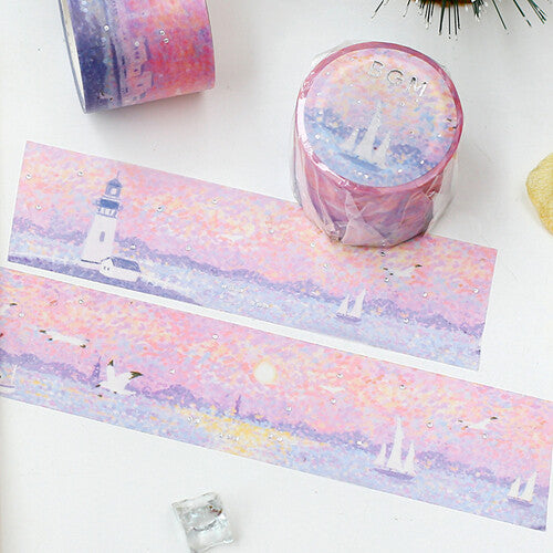 BGM Washi Tape - Seaside Pastel Pointillism (30mm)