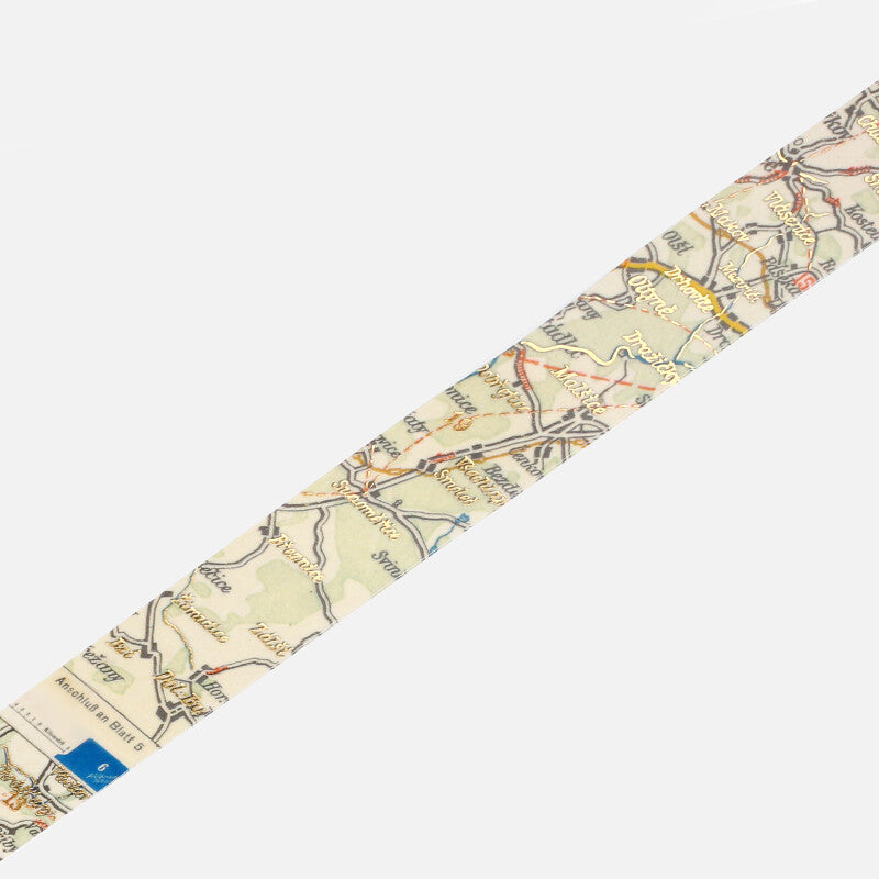 BGM Washi Tape - Antique Map (30mm)