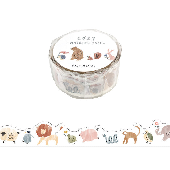 Mind Wave Cozy Die-Cut Washi Tape - Animal