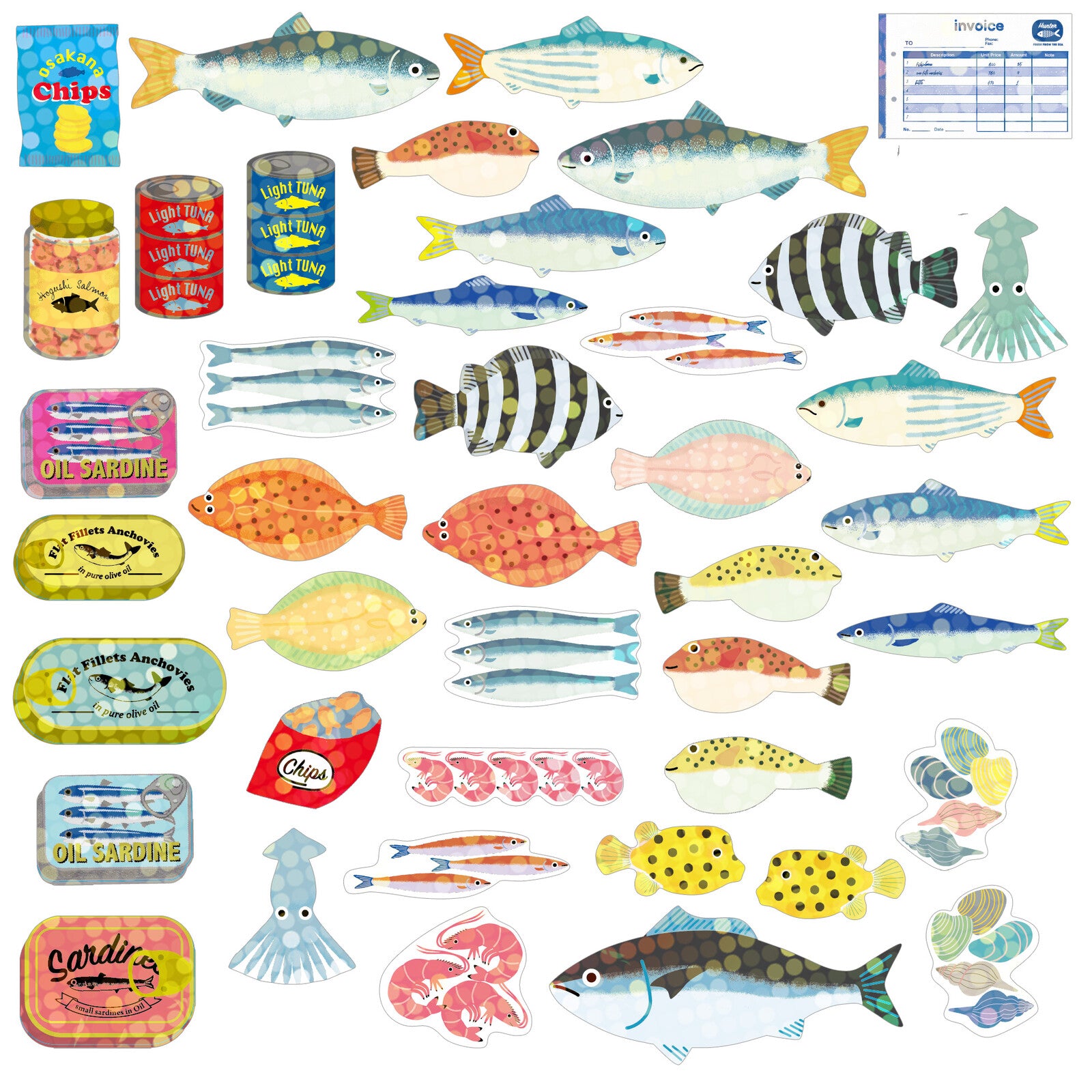 2023 HFG Sticker Pack - 17 UV Protected Hawaii Fishing Stickers (Ships FREE)
