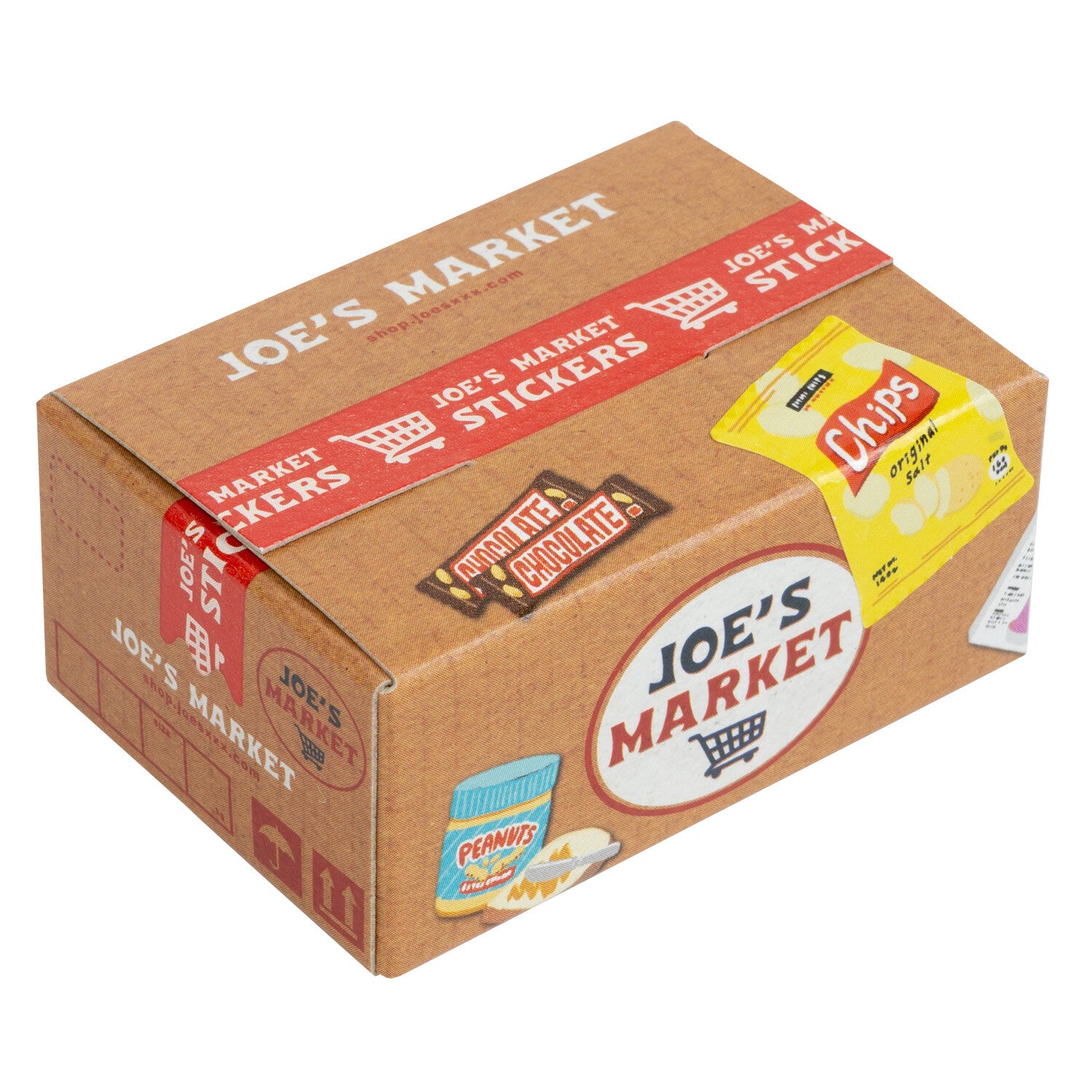 Miniature Shipping Box Flake Sticker Set - Grocery Store – Saiko Stationery
