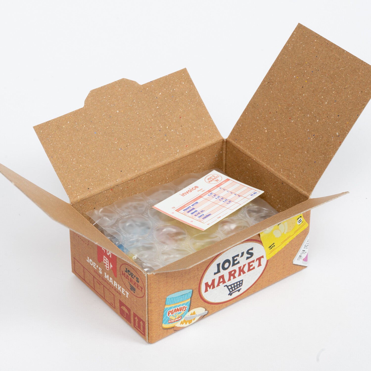 Miniature Shipping Box Flake Sticker Set - Grocery Store – Saiko Stationery