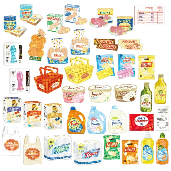 Miniature Shipping Box Flake Sticker Set - Dog Products – Saiko Stationery