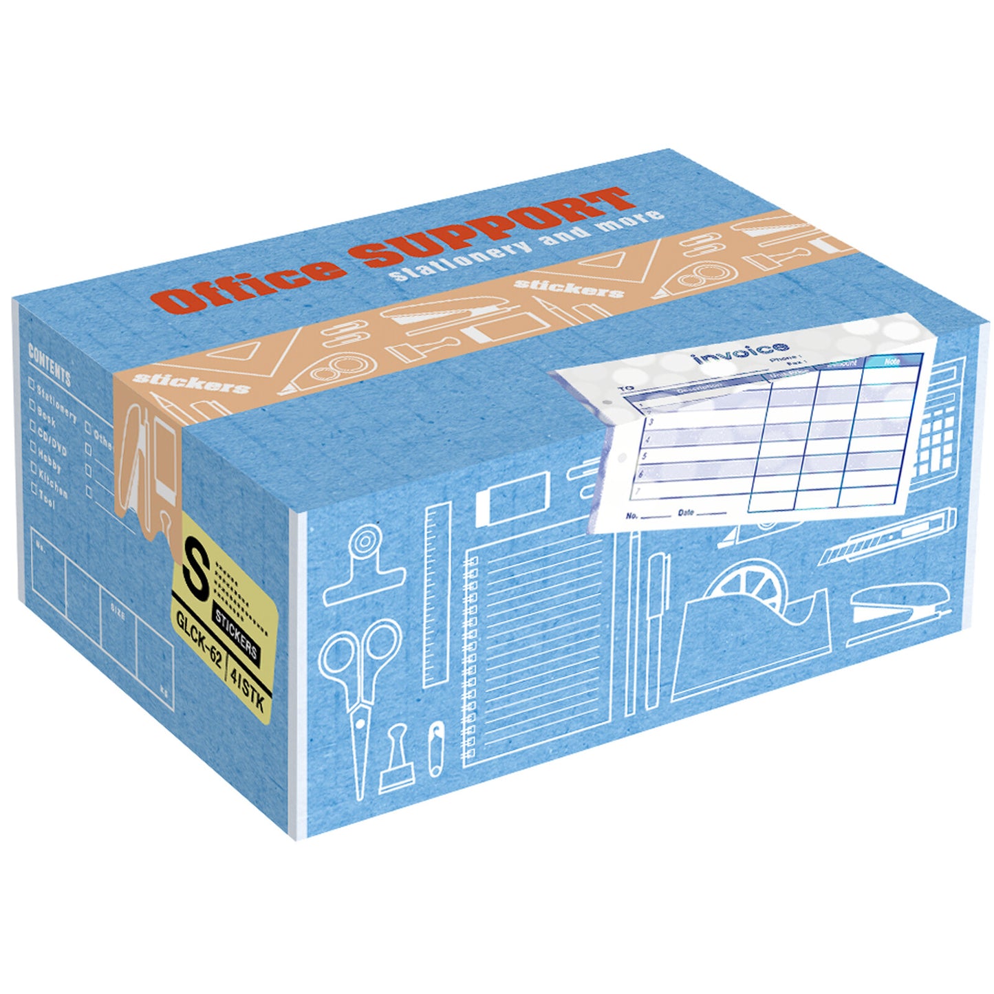 Miniature Shipping Box Flake Sticker Set - Office Stationery – Saiko ...