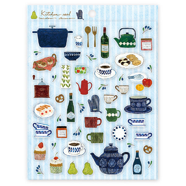 Cozyca x Midori Asano Clear Sticker Sheet - Kitchen