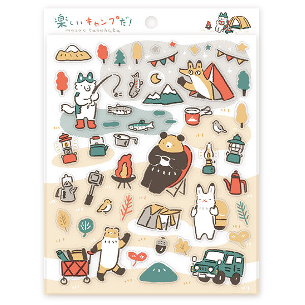 Cozyca x Masao Takahata Clear Sticker Sheet - Camping