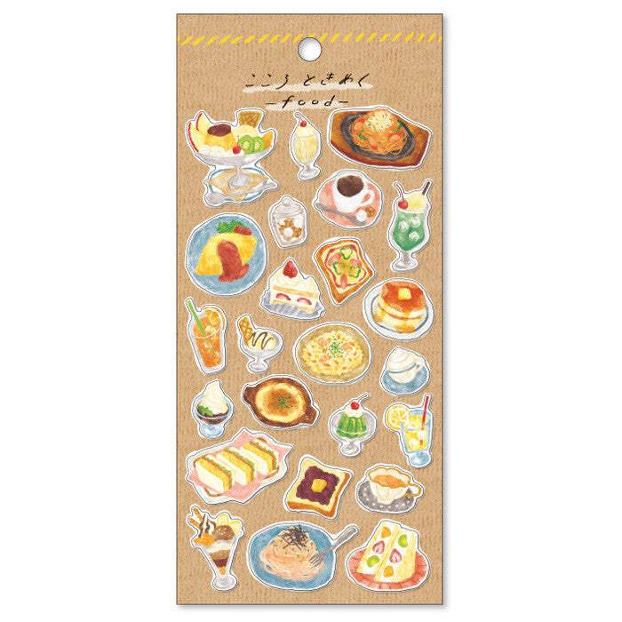 Mind Wave Food Sticker Sheet - Café