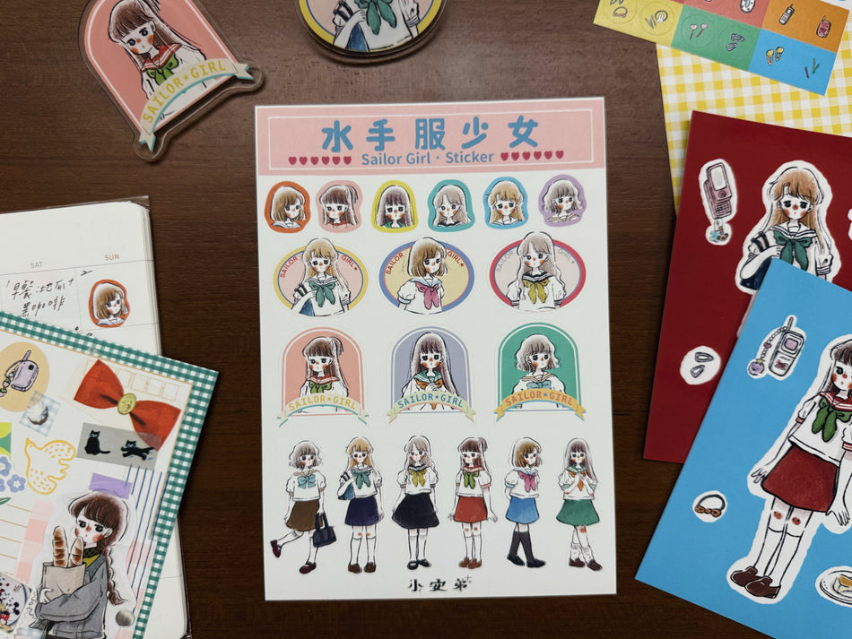 Ann Di Sticker Sheet - Sailor Girl