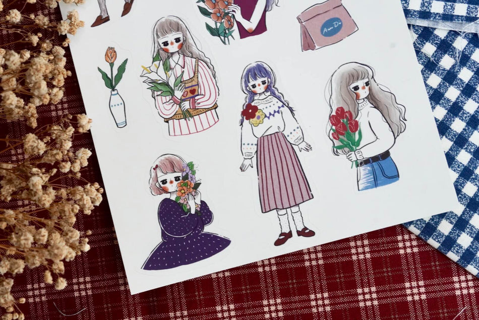 Ann Di Sticker Sheet - Autumn/Winter Memories