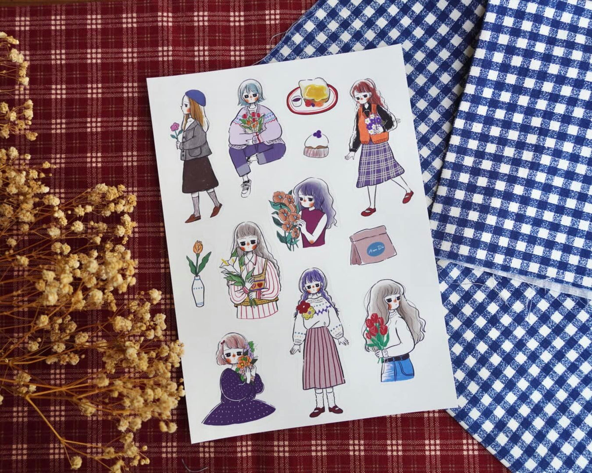 Di Sticker Ann Di Sticker Sheet - Autumn/Winter Memories – Saiko Stationery
