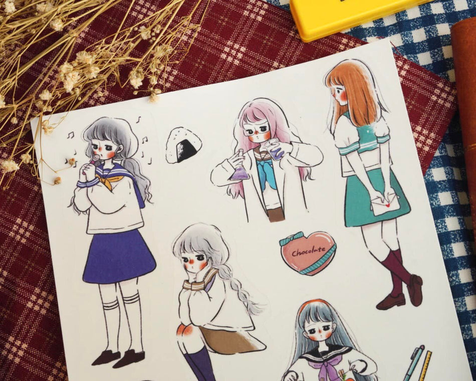 Ann Di Sticker Sheet - Memories of School