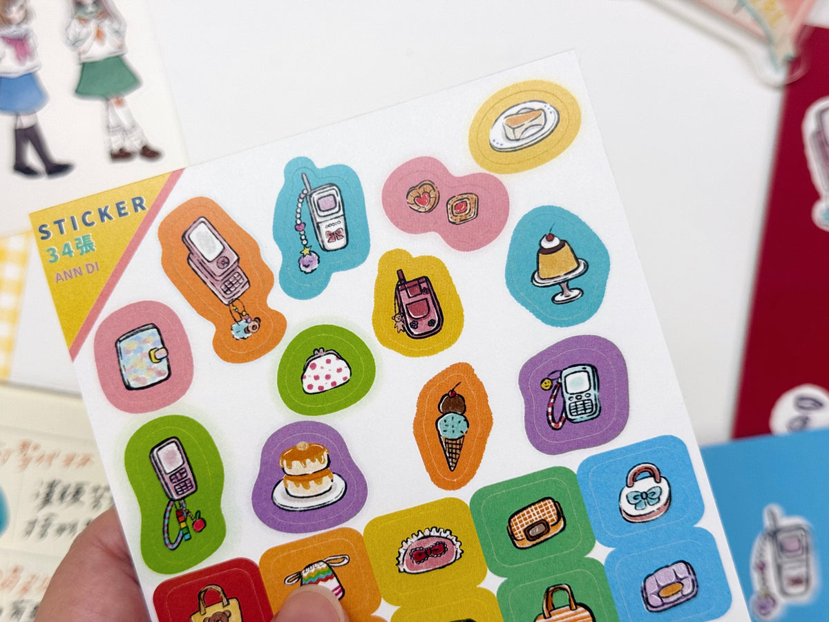 Di Sticker Ann Di Sticker Sheet - Gadget Icons – Saiko Stationery