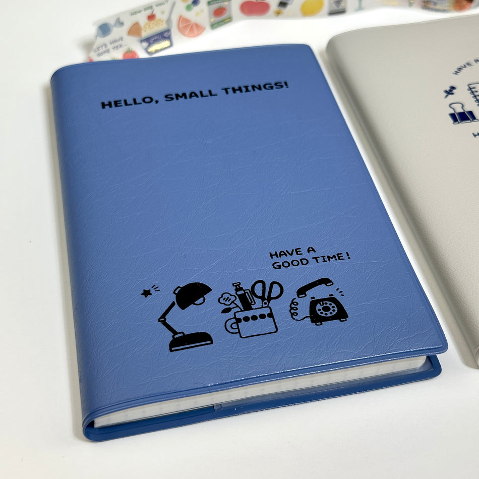 Papier Platz Eric Small Things Pocket Log Notebook - Blue