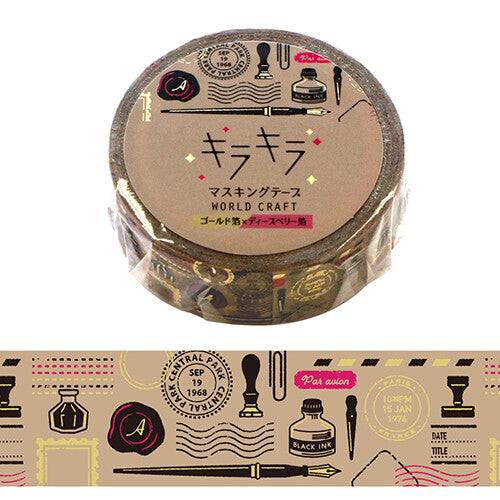 World Craft Washi Tape - Classic Stationery (15mm)