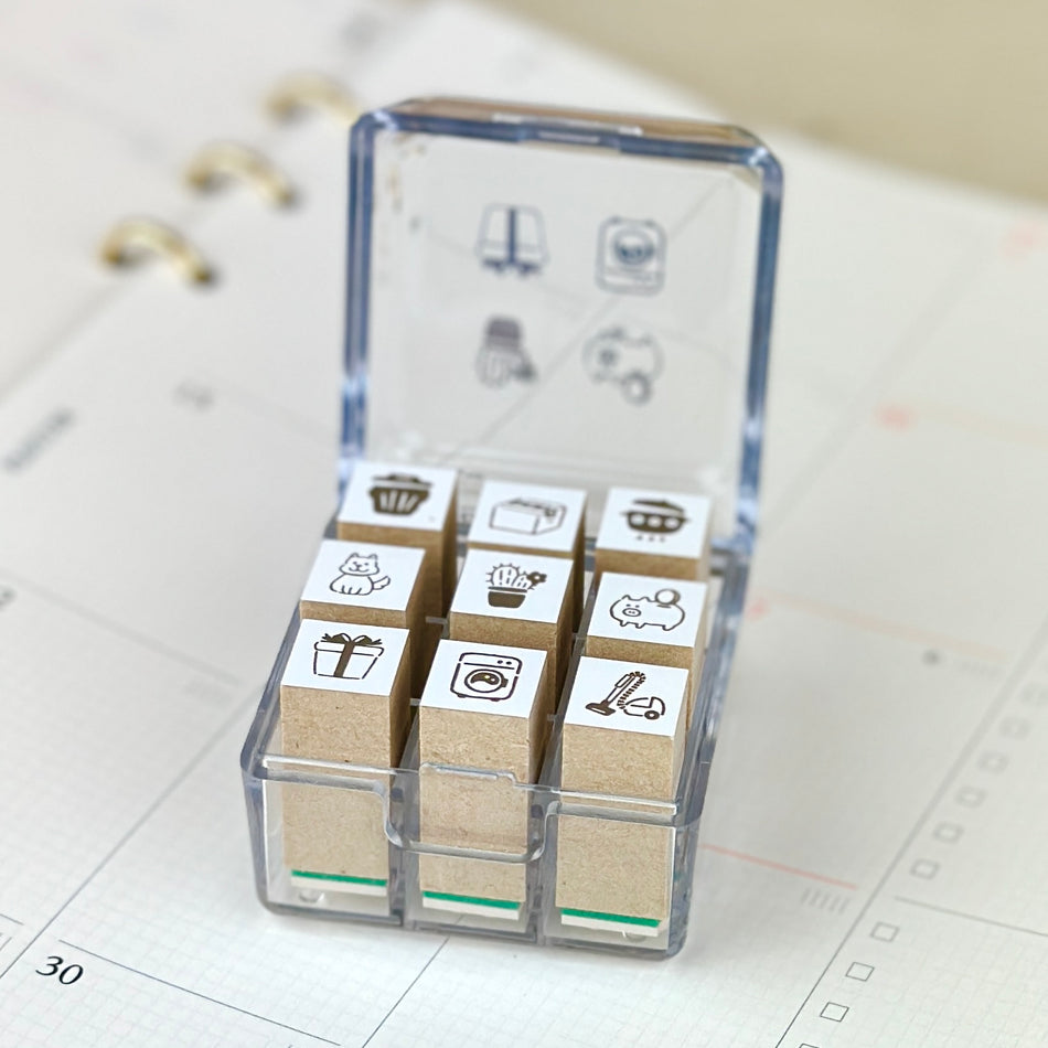 Miniature Shipping Box Flake Sticker Set - Dog Products – Saiko Stationery