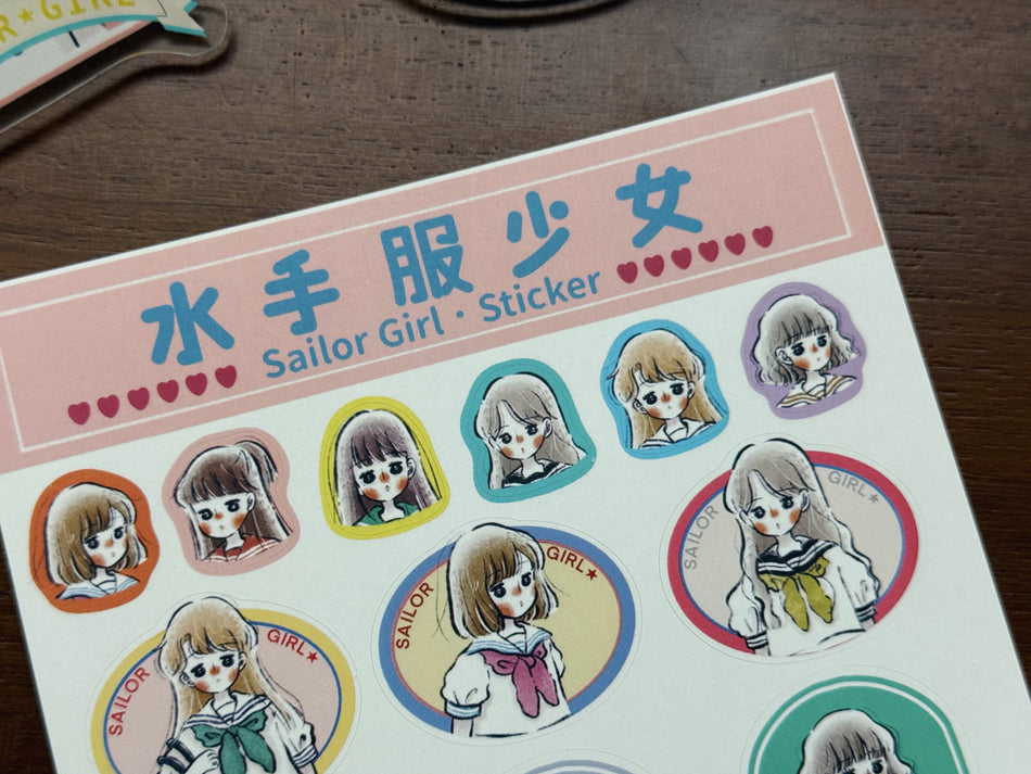 Ann Di Sticker Sheet - Sailor Girl