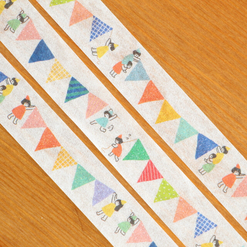 Furukawashiko Watashi-biyori Washi Tape - Party Banners (15mm)