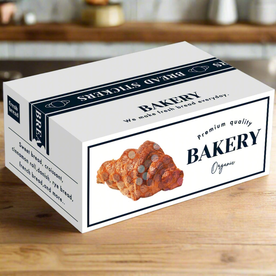 Miniature Shipping Box Flake Sticker Set - Bakery