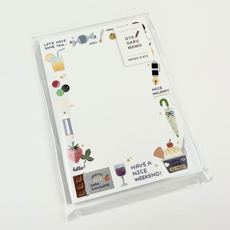 Papier Platz Eric Small Things Otegaru Memo Pads - Fruits