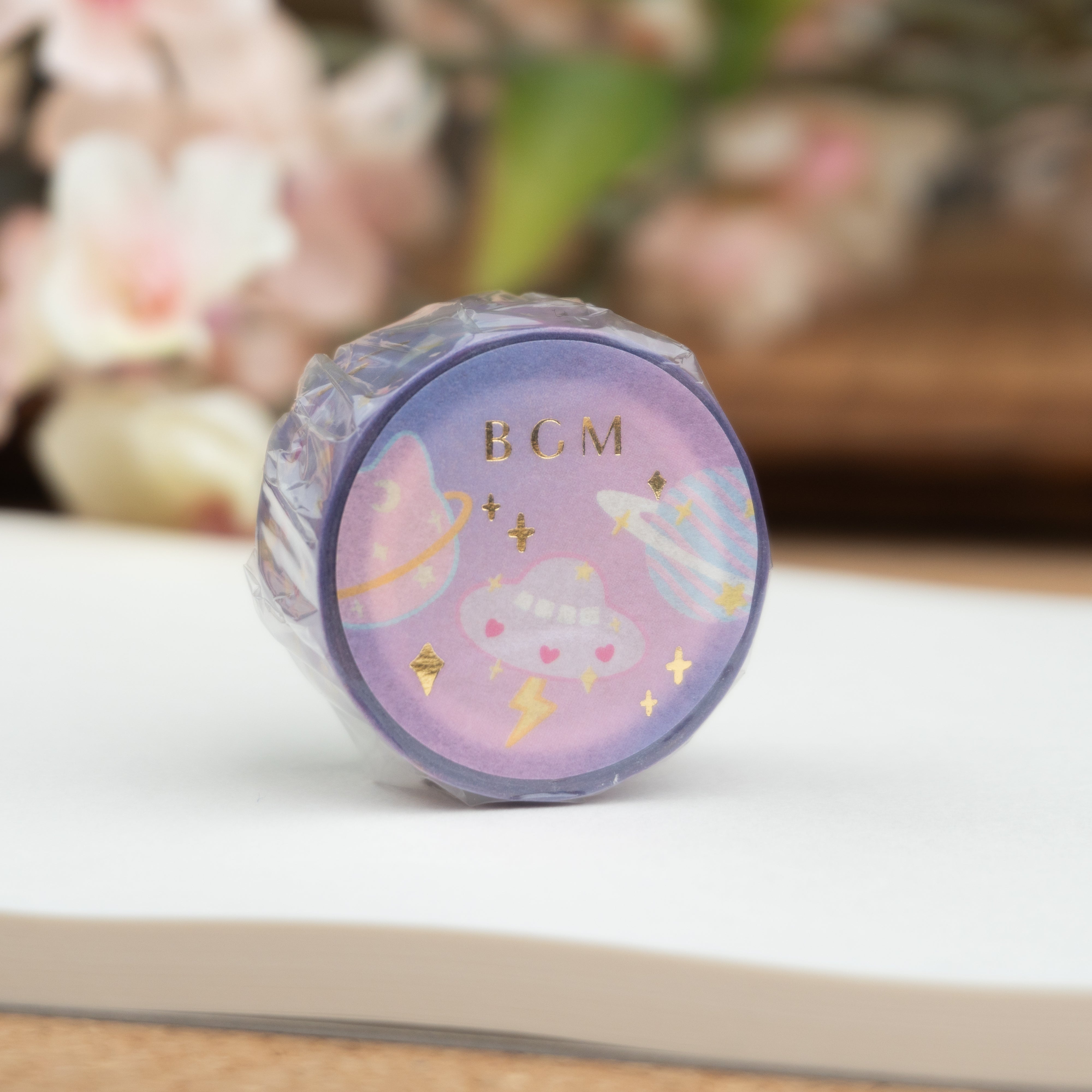 BGM Washi Tape with Gold Foil - Out Of This World (20mm)