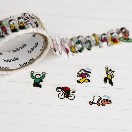Bande Washi Tape Roll Close Up Tiny People