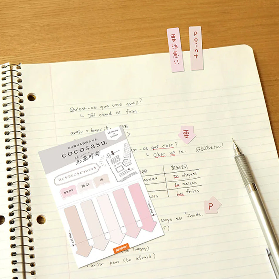 Beverly Cocosasu Perforated Page Markers - Peaceful Bouquet