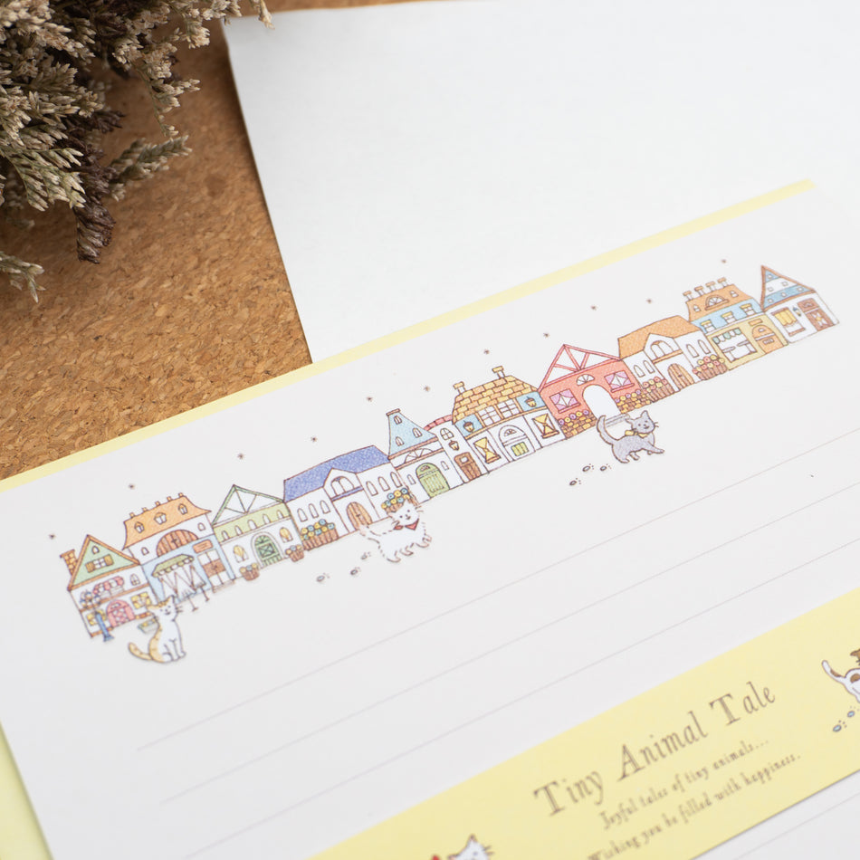 Hallmark Japan Tiny Animal Tale Stationery Set - Kittens in the City