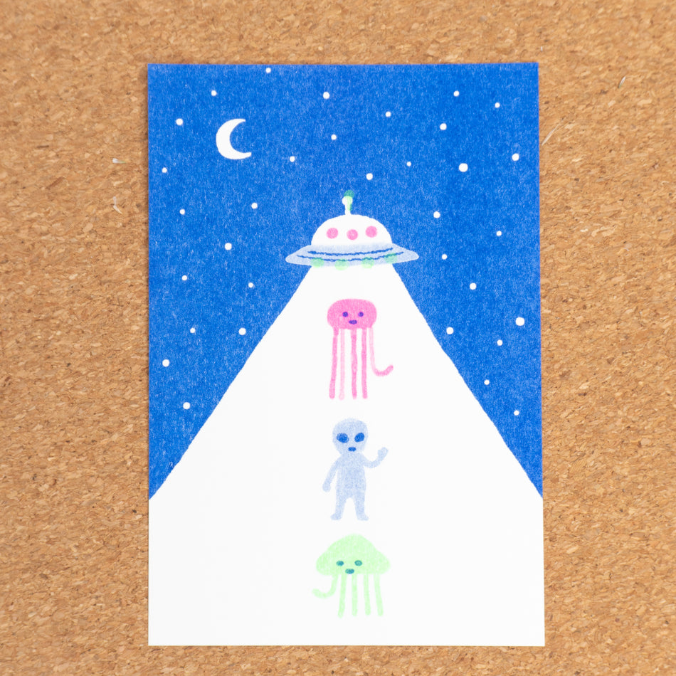 Jam x Furukawashiko Retro Postcard - Alien Squad