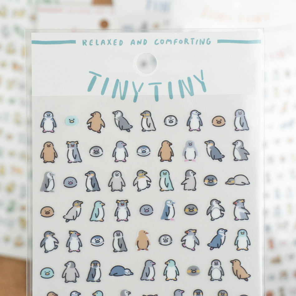 Mind Wave Tiny Tiny Clear Sticker Sheet - Penguins