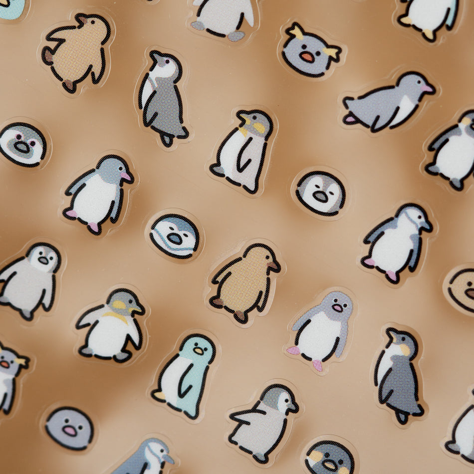 Mind Wave Tiny Tiny Clear Sticker Sheet - Penguins