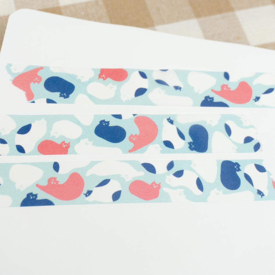 Papier Platz x Regaro Papiro Washi Tape - Cat Blobs (20mm)